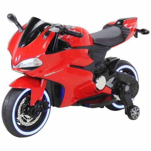 Megastar Ride On 12 V Ducati Style Light Up Power Motorbike, Electric Motorcycle For Kids - Red (UAE Delivery Only)