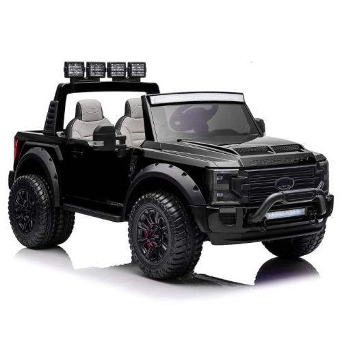 Megastar Ride On 24 V Licensed Ford Star Electric Truck Car With Remote Control - Black (UAE Delivery Only)