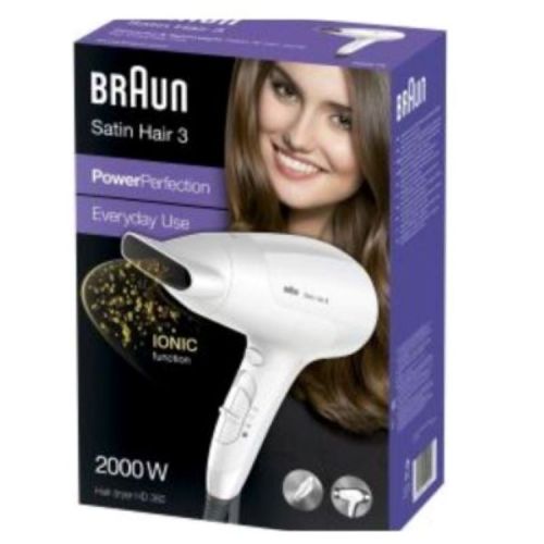 Braun Satin Power Perfection 2 heat settings and Cold Shot - HD380