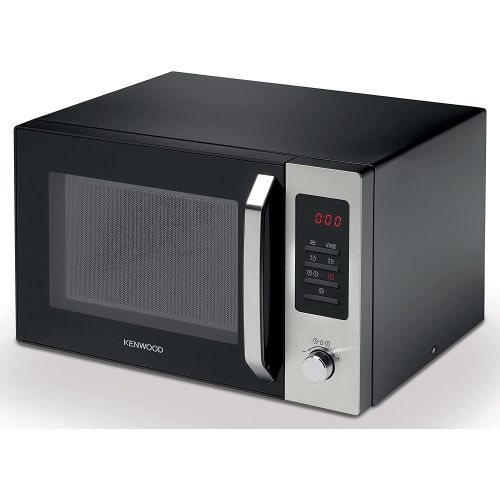 Kenwood 30L Microwave Oven With Grill, Digital Display, 5 Power Levels, Defrost Function, Stainless Steel, Auto Menu, 95 Minutes Timer, Clock Function 1000W MWM30.000BK Black/Silver
