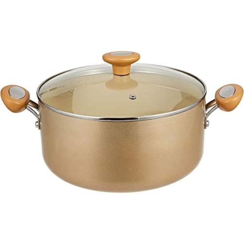 Meyer Non-Stick Covered Stockpot with Cushion Surface and Lid, 6.3 Ltr, 26 cm, Beige, MY16866