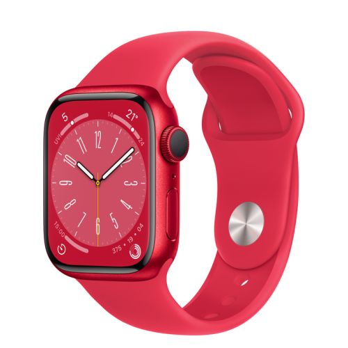Apple Watch Series 8 (GPS), 41mm, (PRODUCT) RED Aluminium Case with (PRODUCT) RED Sport Band 