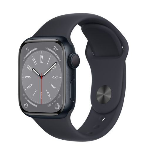 Apple Watch Series 8 (GPS), 41mm, Midnight Aluminium Case with Midnight Sport Band 
