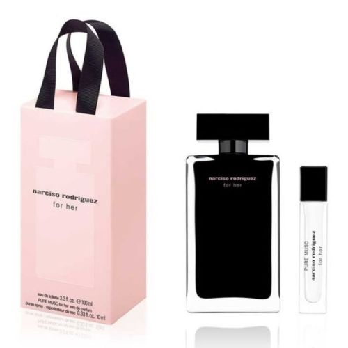 Narciso Rodriguez (W) For Her Edt 100Ml + Pure Musc For Her Edp 10Ml Travel Set