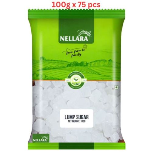 Nellara Lump Sugar 100Gm (Pack of 75)   