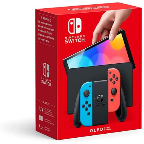 Nintendo Switch OLED Model- Neon Blue-Neon Red (TRA)