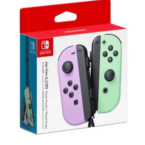 Nintendo Pastel Purple Pastel Green Joy-Con