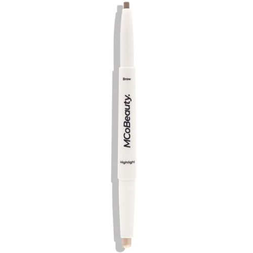 Mcobeauty Duo Brow Crayon + Highlighter Blonde Light-Medium 0.025oz Eyebrow Pencil