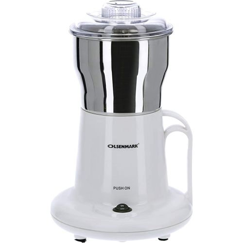Olsenmark 200W Coffee Grinder-(White/Silver)-(OMCG2145)