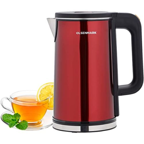 Olsenmark Electric Kettle, Double Wall Cool Touch Body, MultiColor - OMK2483