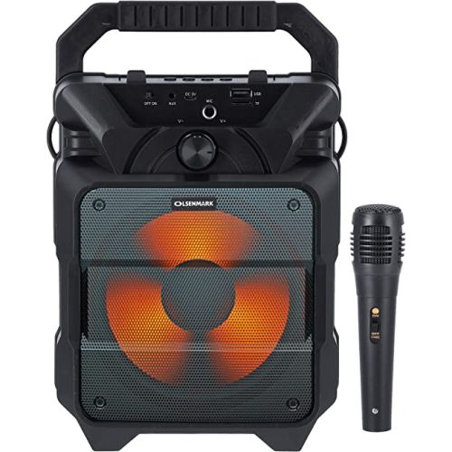 Olsenmark 6.5'' Portable Bluetooth Speaker, AUX-in Function-(Black)-(OMMS1282)