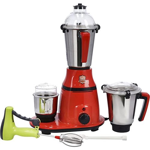 Olsenmark 3 In 1 Mixer Grinder With Hand Blender 3 Speed With Incher- ‎Multicolor - OMSB2400