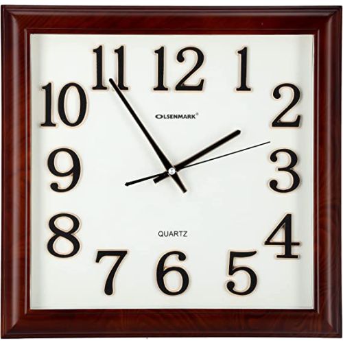 Olsenmark Wall Clock Large Round Wall Clock-(Dual Tone)-(OMWC1780)