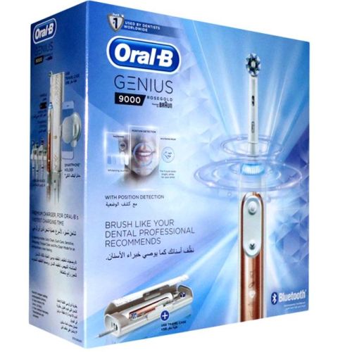 Braun Oral B Genius 9000 Rose Gold Tooth Brush