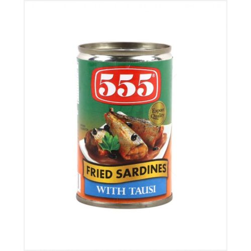 555 Fried Sardines With Tausi 155 Gm Pack Of 100 (UAE Delivery Only)