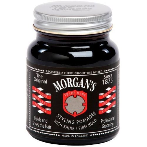 Morgan's Pomade High Shine/ Firm Hold 100g Jar (Black label)