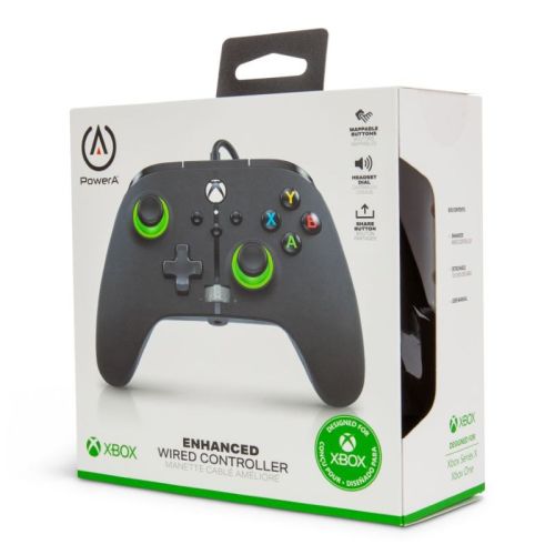 Power A Enhanced Wired Controller For Xbox – Green Hint