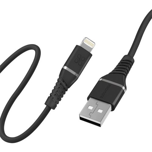 Promate USB-A to Lightning Cable, POWERLINE-AI120.Black