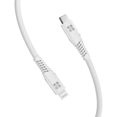 Promate USB-C to Lightning Cable, POWERLINE-CI120.WHITE
