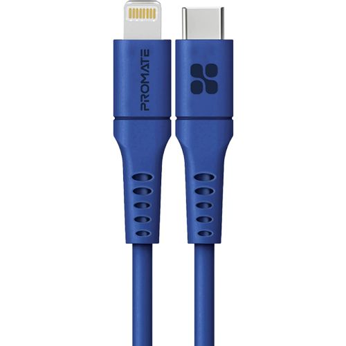 Promate USB-C to Lightning Cable, POWERLINK-120.BLUE