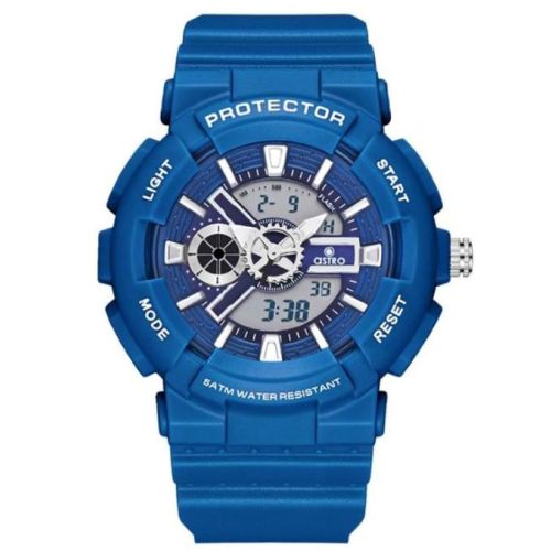 Astro Kids J9302 Movement Watch, Analog-Digital Display and Polyurethane Strap - A23818-PPNN, Dark Blue