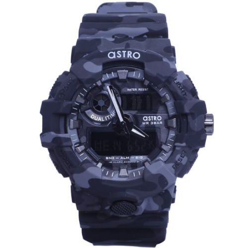 Astro Mens Analog Digital Black Dial Watch A20806-PPXB