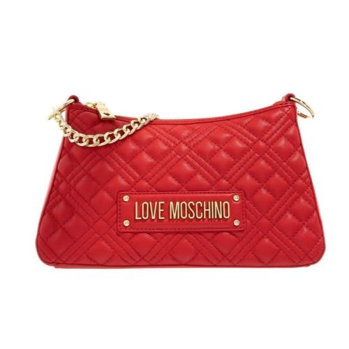 Love Moschino Chic Pink Hobo Shoulder Bag with Gold Accents (LOMO-12194)