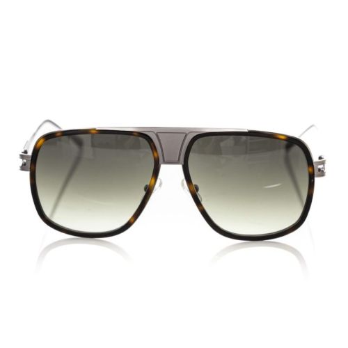 Frankie Morello Elegant Shield Sunglasses with Havana Profile (FR-22128)