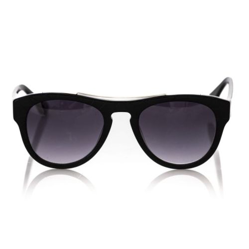 Frankie Morello Chic Geometric Black Wayfarer Sunglasses (FR-22132)