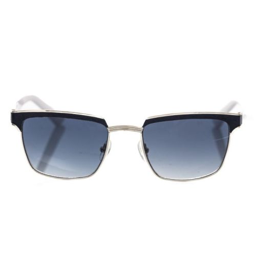 Frankie Morello Elegant Clubmaster Black Leather Sunglasses (FR-22133)