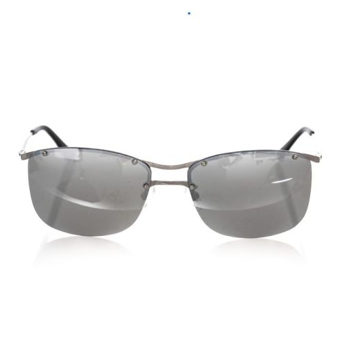 Frankie Morello Sleek Silver Clubmaster Sunglasses (FRMO-22138)
