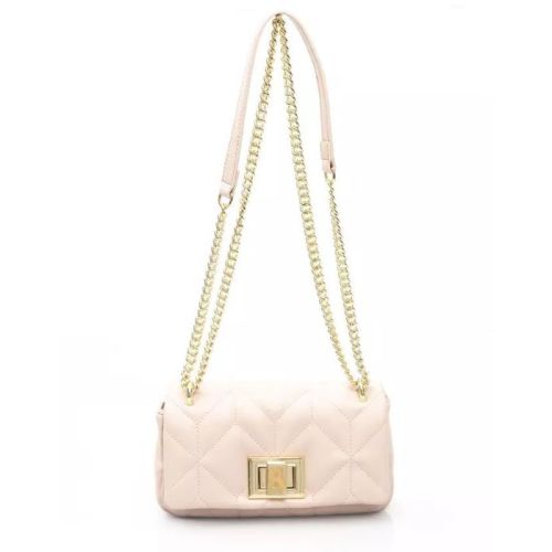 Baldinini Trend Chic Pink Shoulder Bag with Golden Accents (BA-23255)