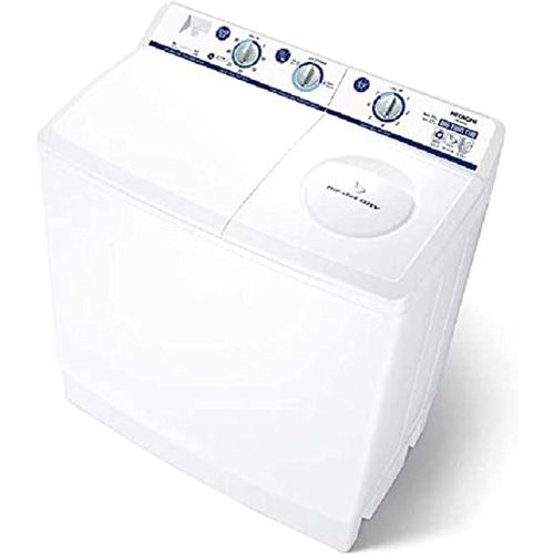 Hitachi 14KG Twin Tub Top Load Washing Machine with Semi Automatic 12KG Dryer Capacity-(‎White)-(PS1405SJ3CGXWH)