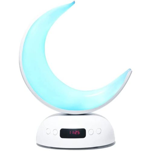 Quran Speaker Quran Led Moon Lamp Aromatherapy Function Azan Alarm Clock Quran Player (White)