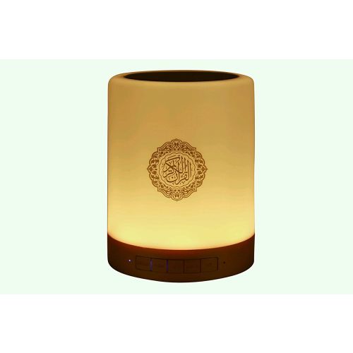 Quran Smart Touch Led Lamp Bluetooth Speaker With Remote, Rechargeable Full Recitations Of FamoUS Imams And Quran Translation In Many Languages