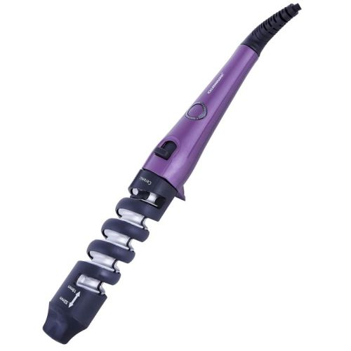 Olsenmark Ceramic Hair Curler Purple Spring Clip, Led Indicator, Cool Tip - OMH4078 
