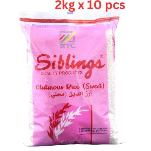 Siblings Glutinous Rice, 2 Kg Pack Of 10 (UAE Delivery Only)