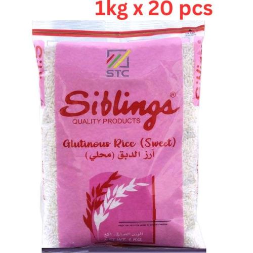 Siblings Glutinous Rice, 1 Kg Pack Of 20 (UAE Delivery Only)