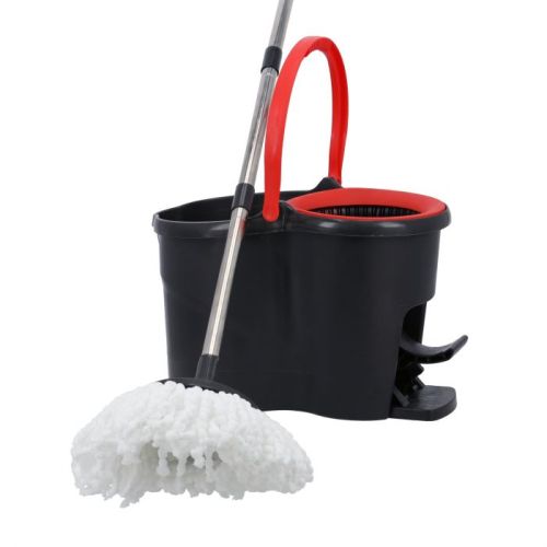 Royalford Turbo Spin Easy Mop With Foot Pedal, 16L, Red & Black  - RF10105