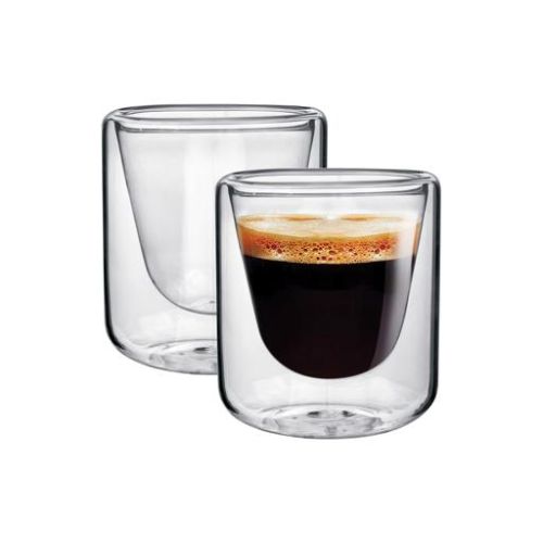 Double Wall Cup Set, 200ml Borosilicate Glass Cup-(RF10569 )