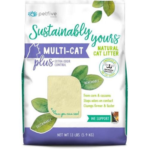 Sustainably Yours Natural Cat Litter Plus - 13Lb /6 Kgs