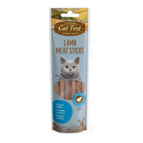 Cat Fest Lamb meat sticks Treats For Cats 45G  (UAE Delivery Only)