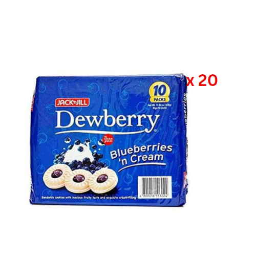 Jack N Jill Dewberry Blueberry (10X33G), 330G Pack Of 20 (UAE Delivery Only)