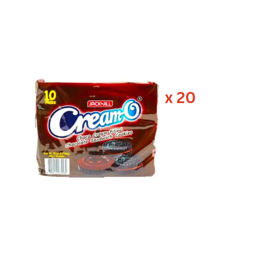 Jack N Jill Cream-O Chocolate Sandwich (10X33G), 330G Pack Of 20 (UAE Delivery Only)