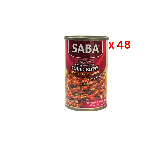 Saba Squid Bopis, 155G Pack Of 48 (UAE Delivery Only)