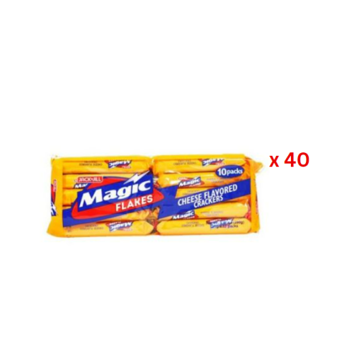 Jack N Jill Magic Flakes Crackers 10*28Gm Cheese Pack Of 40 (UAE Delivery Only)