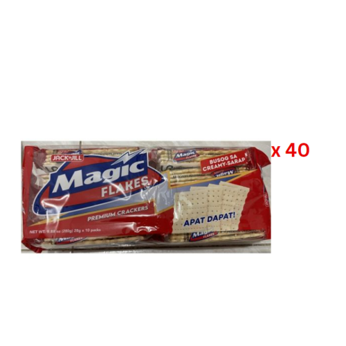 Jack N Jill Magic Flakes Premium Cracker (10*28G) 280Gm Pack Of 40 (UAE Delivery Only)
