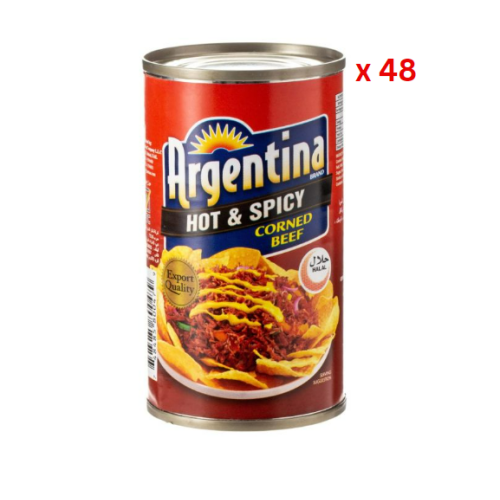 Argentina Corned Beef Hot & Spicy, 175 Gm Pack Of 48 (UAE Delivery Only)