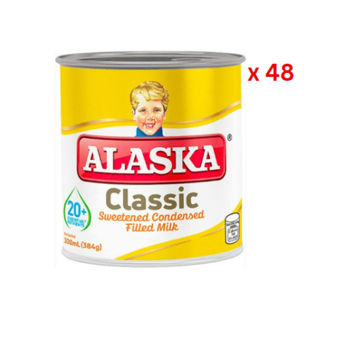 Alaska Sweetened Condensed Milk 300Ml Pack Of 48 (UAE Delivery Only)