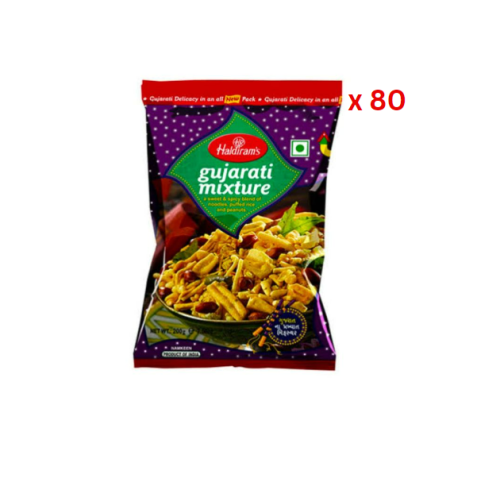 Haldirams Gujarati Mixture Snacks - 200 Gm Pack Of 80 (UAE Delivery Only)